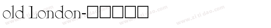 old London字体转换